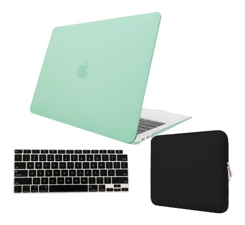 Kit Capa Case Macbook Air 13 A1932 + Pelic Teclado+ Neoprene
