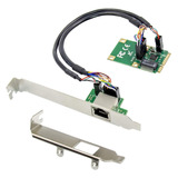 Hinyseno Mini Pci Express Rj45 Ethernet 10/100/1 De Un Solo