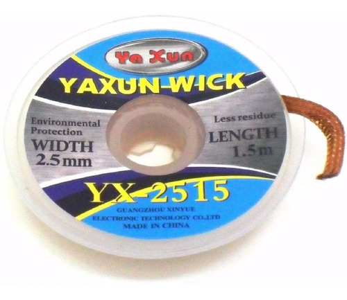 Malha Dessodadora Tira Solda Yaxun Wick 2,5mm 1.5m Yx2515 Nf