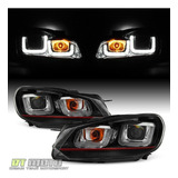 Par Faros Negro Led Drl Volkswagen Golf Tdi 2014 2.0l