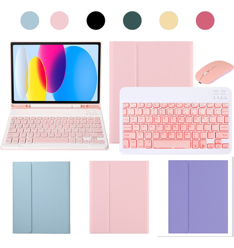 Capas Para Tab S7/s8 11in ,com Teclado Retroiluminado+mouse