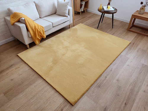 Alfombra Timmy Peluda Extra Suave Amarillo Gold 150x200