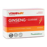 Vitamin Way Ginseng Guaraná Incrementa Energía Y Vitalidad Sabor Ginseng Rojo Coreano
