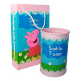 40 Sacolinhas E 40 Cofrinhos Personalizados Peppa