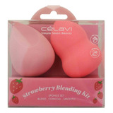 Strawberry Blending Kit Celavi Esponjas Set 2 Piezas