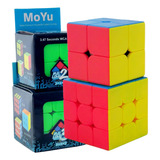 Kit 2 Cubo Magico 2x2x2+3x3x3 Profissional Moyu