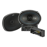 Parlantes 6x9 Pulgadas Kicker Qsc69 100w Rms Coaxiales Color Negro