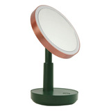 Espejo Luz Led Maquillaje Tocador Usb Recargable 11313 Marco Verde