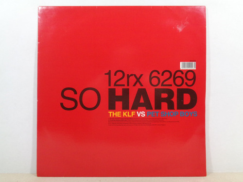 Pet Shop Boys Vs Klf - So Hard - 12'' Single Imp - Synth-pop