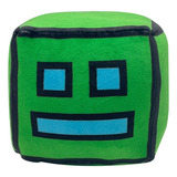 Verde Geometry Dash Muñeca Peluche Juguete Regalo Para Niños