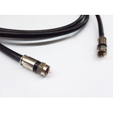 Cable Coaxial 15 Metros Rg6 Trishield Con Fichas Premium