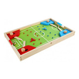 Juego De Mesa Futbol Portátil Juguete Madera Ludo Y Ajedrez