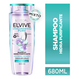  Shampoo Elvive Hialurónico Pure 680 Ml