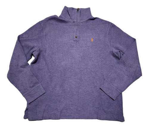 Sueter Polo Ralph Lauren Grande L Morado Pony Naranja