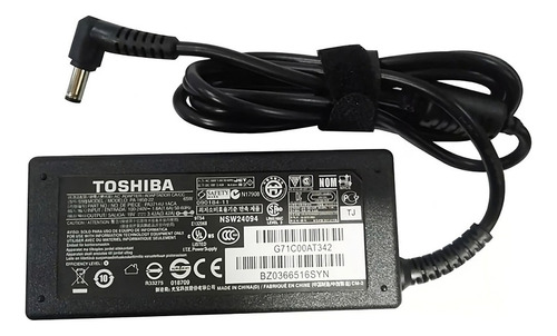 Cargador Para Toshiba Notebook 19v 3,42a L600 L800 C650
