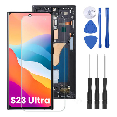 Pantalla Para Samsung S23 Ultra Lcd Mostrar Táctil Con Marco | Envío gratis