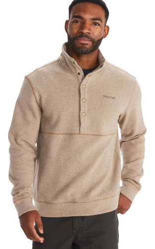 Polar Hombre Marmot Colwood Half Snap Beige