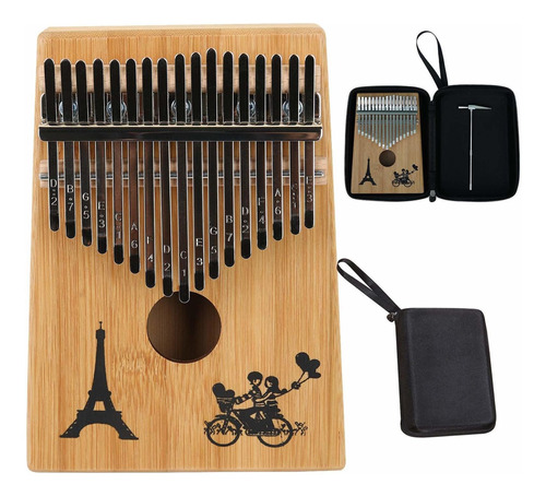 Kalimba 17 Teclas Pulgar Piano Mdkaba Dedo Instrumento Con C