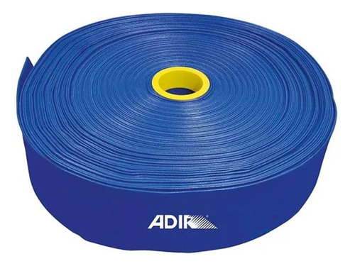 Manguera De Agua Plana Bombeo 3'' Adir 2383 Para Riego 100 M Color Azul