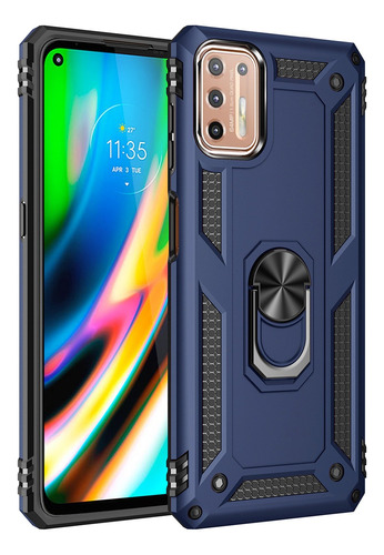 Funda Para Motorola Uso Rudo Con Anillo Magnetico