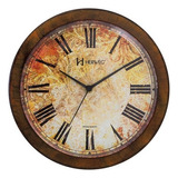 Relógio Parede Herweg Redondo 6687-272 Marrom 25cm
