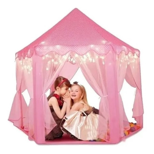 Barraca Infantil Tenda Cabana Castelo Princesas C/ Luzes Led