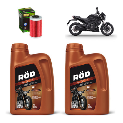 Kit Troca De Óleo Bajaj 200 Pulsar Elaion 10w50 + Filtro