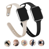 Pulseira Fina Silicone Feminina Esporte Para Apple Watch