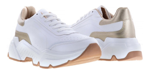 Tenis Mujer De Plataforma Urbanos Color Blanco Erez 