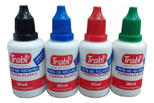 Tinta Para Recarga Marcadores De Pizarra Blanca 30ml Trabi