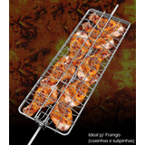 Grelha 74 Cm P/ Grill Regulavel P/ Peixes E Frango