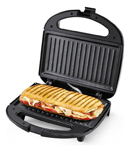 Sanduchera Eléctrica Tipo Panini Con Parrilla Asador