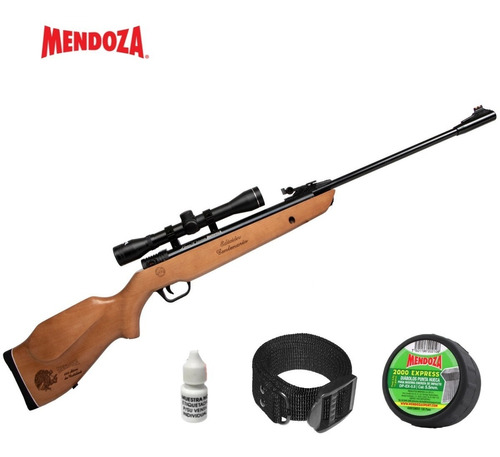 Rifle Centenario Mendoza Barniz Con Mira 4x32 5.5mm