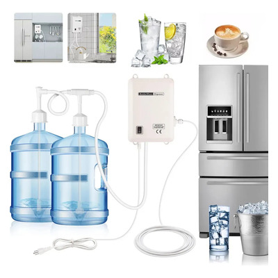 2 En 1 Bomba Agua Refrigerador Dispensador Hielo Blanco