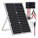 Kit De Panel Solar De 30w 12v, Cargador De Batería Sol...