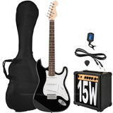 Combo Guitarra Electrica Strato Amplificador 15w Accesorios