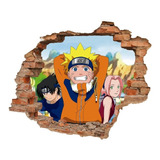 Decoración Vinil Infantil Anime Naruto Pegatina Sasuke 65x55