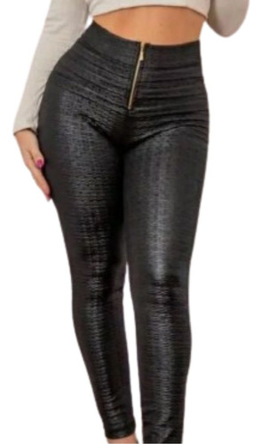 Calça Modeladora Pixel Virginia Com Ziper Cós Alto Premium