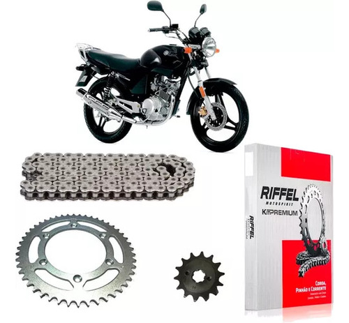 Kit Transmision Yamaha Ybr 125 Riffel Chino Ed Br Ruggiero