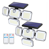 Scoloc Luces Solares Para Exteriores, 333-led 3600lm Luz Con