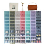 Pack 6 Cajas Organizadora  De Zapatos, Armable. Plástico  