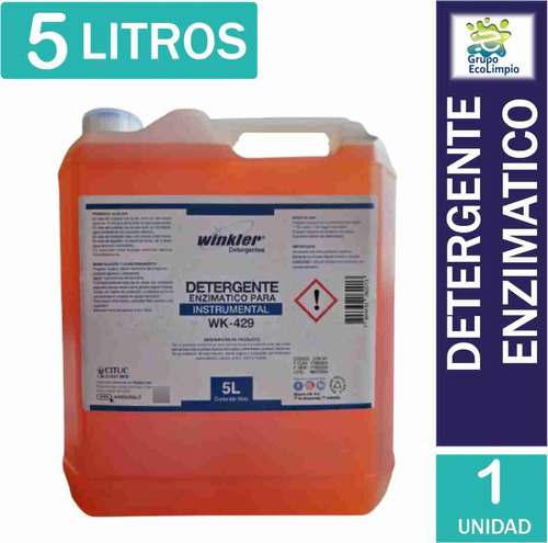 Detergente Enzimatico Para Instrumental - 5 Litros - Winkler