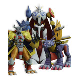 Omegamon, Wargreymon E Metalgarurumon Digimon 3 Unid.