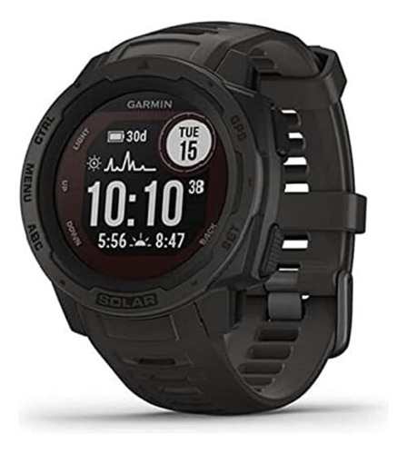 Garmin - Reloj Gps Instinct Solar, Grafito, Na/aus/nz