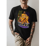 Polera Unisex Lakers Nba Koby Manba Basket Algodon Estampad