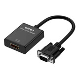 Adaptador Onten Hdmi Hembra A Vga Macho Con Conector Audio