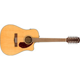 Fender Guit Electroacustica 12 Cdas Nat Cd140sce Con Estuche