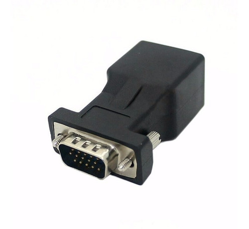 Convertidor Adaptador Vga Macho A Rj45 Cat5 Cat6 Red Extensi