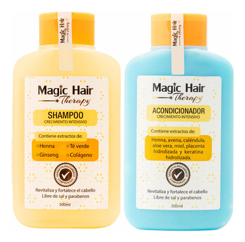 Magic Hair Shampoo Y Acondicionador Crec - mL a $76