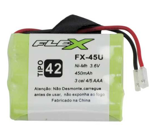Bateria  Para Telefone 3.6v 450mah Flex Fx-45u